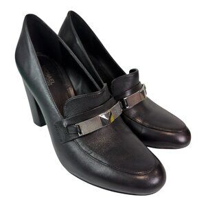 MICHAEL Michael Kors Sheila Loafer Pump in Black Size 6 1/2 M